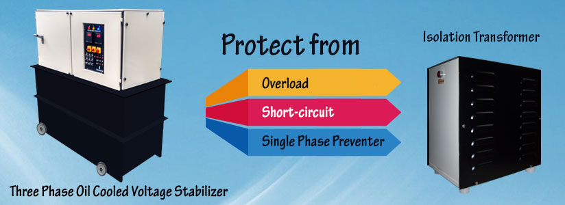 Technova Control Systems - Three Phase Oil Cooled Stabilizer and Isolation Transformer